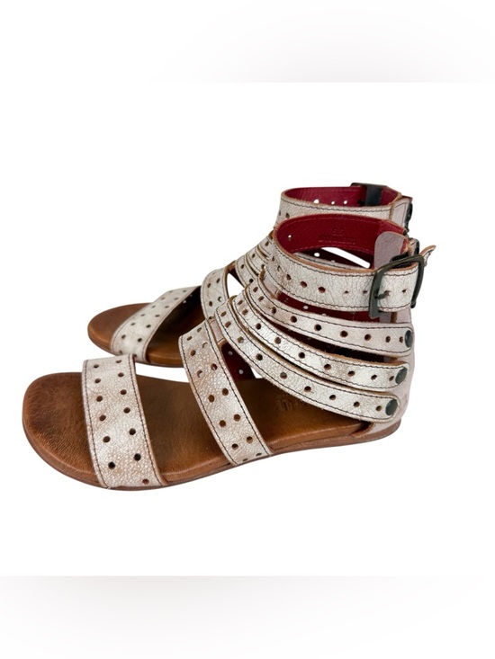 Bed Stu Artemis Gladiator Sandals Nectar Lux Ivory Distressed Leather Size 5.5 main image 5